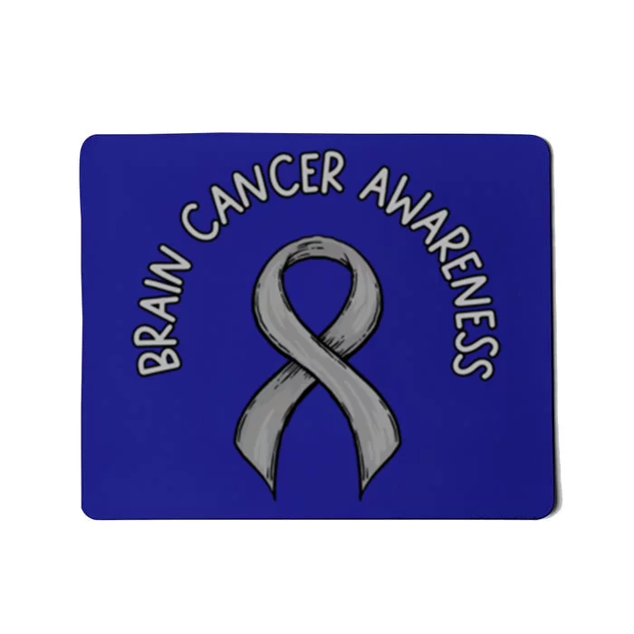 Brain Cancer Awareness Large Memorial Wings Gift Mousepad