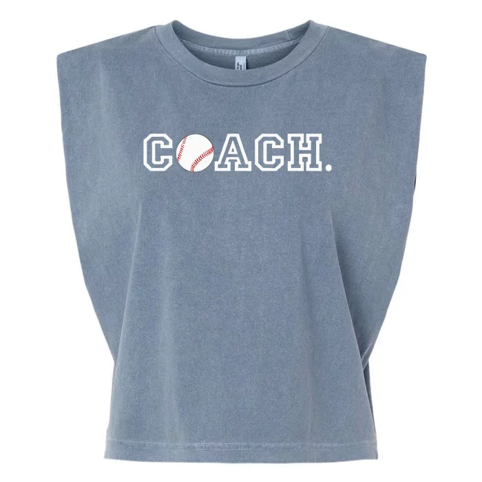 Baseball Coach Appreciation Gift for Coaches Garment-Dyed Women's Muscle Tee