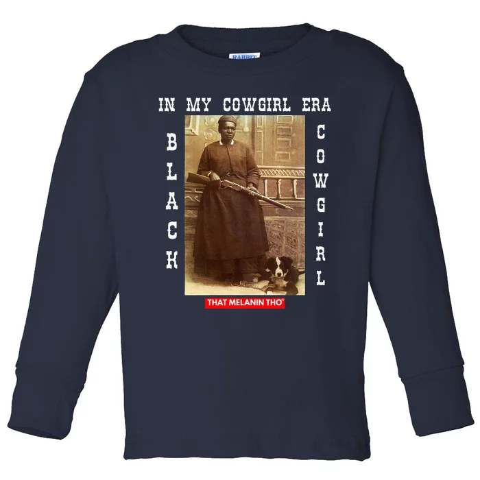 Black Cowgirls African American Black History Mary Fields Toddler Long Sleeve Shirt