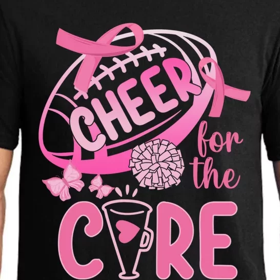 Breast Cancer Awareness Cheer For The Cure Gift Pajama Set