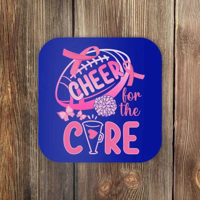 Breast Cancer Awareness Cheer For The Cure Gift Coaster