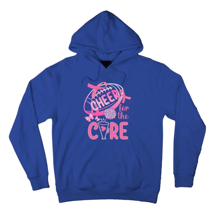 Breast Cancer Awareness Cheer For The Cure Gift Tall Hoodie