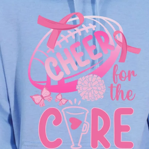 Breast Cancer Awareness Cheer For The Cure Gift Unisex Surf Hoodie