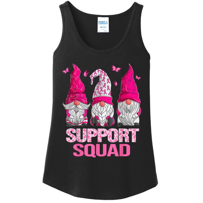 Breast Cancer Awareness Shirt For Wo Gnomes Support Squad Ladies Essential Tank