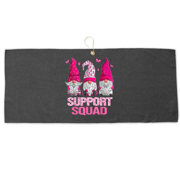 Breast Cancer Awareness Shirt For Wo Gnomes Support Squad Large Microfiber Waffle Golf Towel