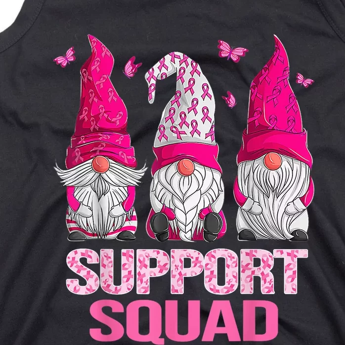 Breast Cancer Awareness Shirt For Wo Gnomes Support Squad Tank Top