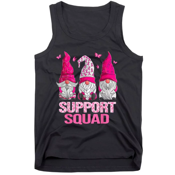 Breast Cancer Awareness Shirt For Wo Gnomes Support Squad Tank Top