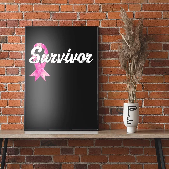 Breast Cancer Awareness Survivor Mom Wife Mama Gift Poster