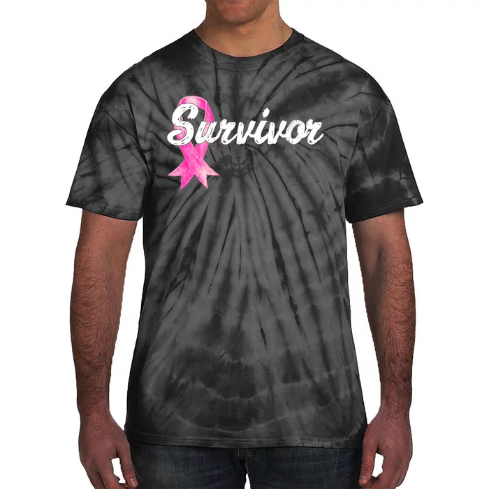 Breast Cancer Awareness Survivor Mom Wife Mama Gift Tie-Dye T-Shirt