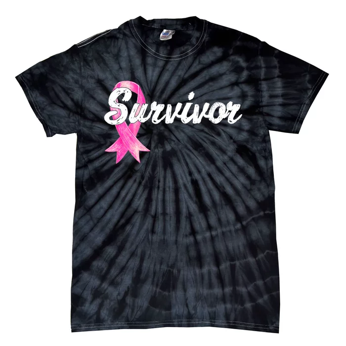 Breast Cancer Awareness Survivor Mom Wife Mama Gift Tie-Dye T-Shirt