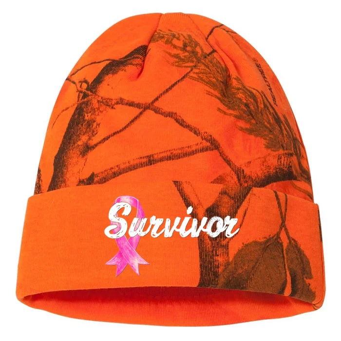 Breast Cancer Awareness Survivor Mom Wife Mama Gift Kati - 12in Camo Beanie