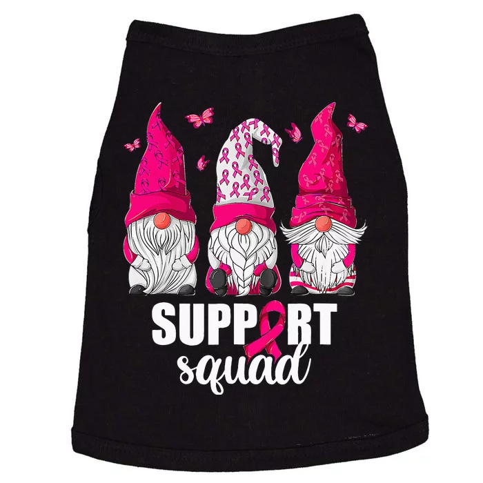 Breast Cancer Awareness For Gnomes Support Squad Doggie Tank