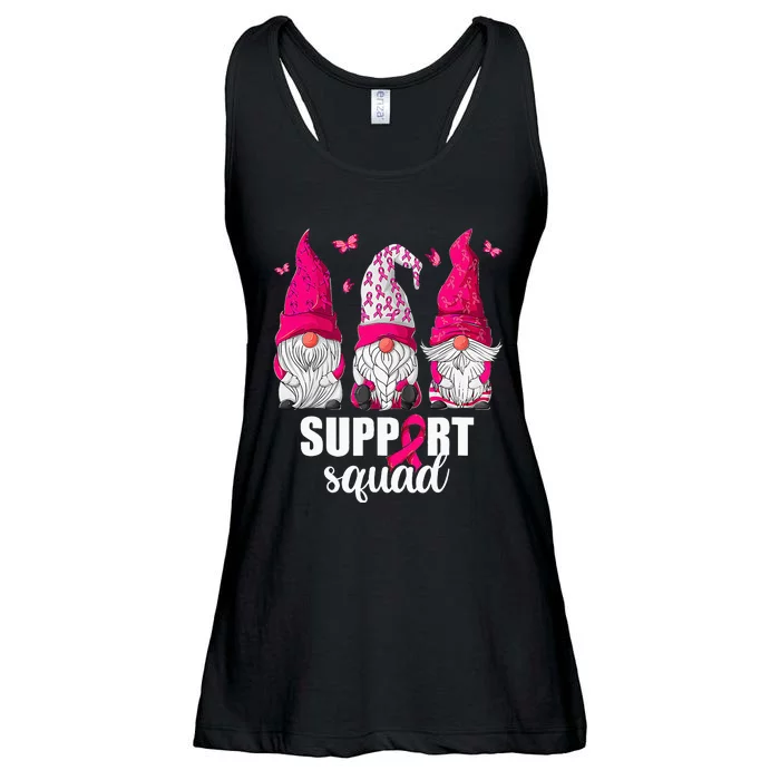 Breast Cancer Awareness For Gnomes Support Squad Ladies Essential Flowy Tank