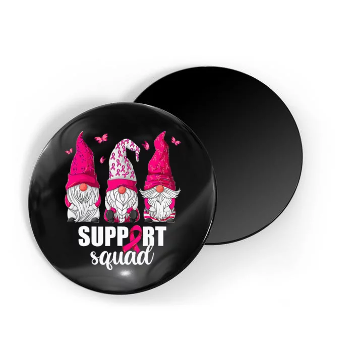 Breast Cancer Awareness For Gnomes Support Squad Magnet