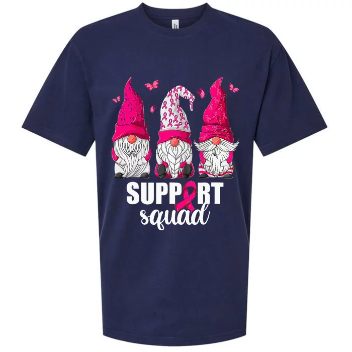 Breast Cancer Awareness For Gnomes Support Squad Sueded Cloud Jersey T-Shirt