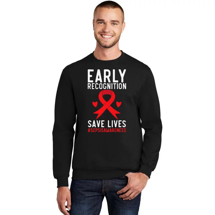 Blood Cancer Awareness Leukemia Lymphoma Myeloma Red Ribbon Gift Sweatshirt