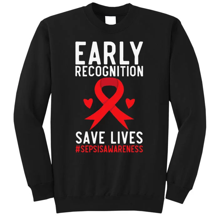 Blood Cancer Awareness Leukemia Lymphoma Myeloma Red Ribbon Gift Sweatshirt