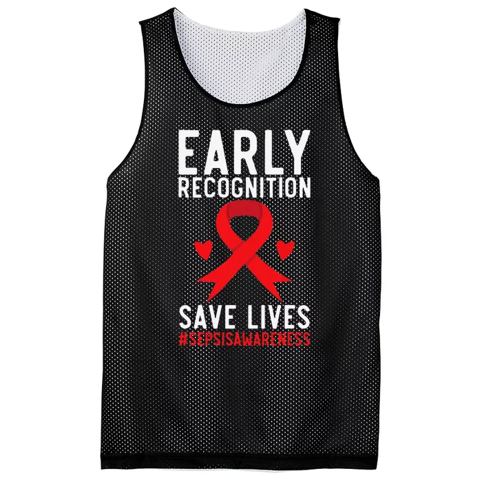 Blood Cancer Awareness Leukemia Lymphoma Myeloma Red Ribbon Gift Mesh Reversible Basketball Jersey Tank