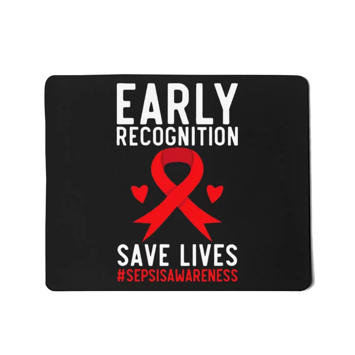 Blood Cancer Awareness Leukemia Lymphoma Myeloma Red Ribbon Gift Mousepad