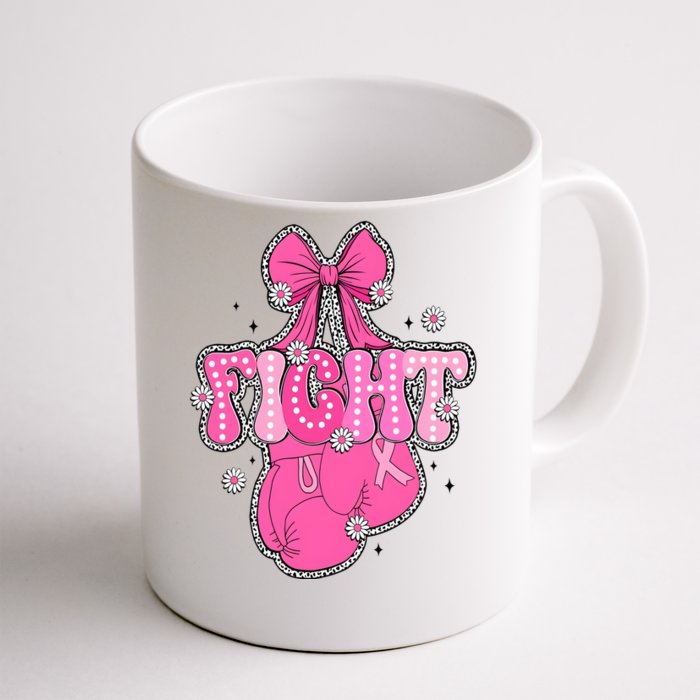 Breast Cancer Awareness Boxing Glove Front & Back Coffee Mug