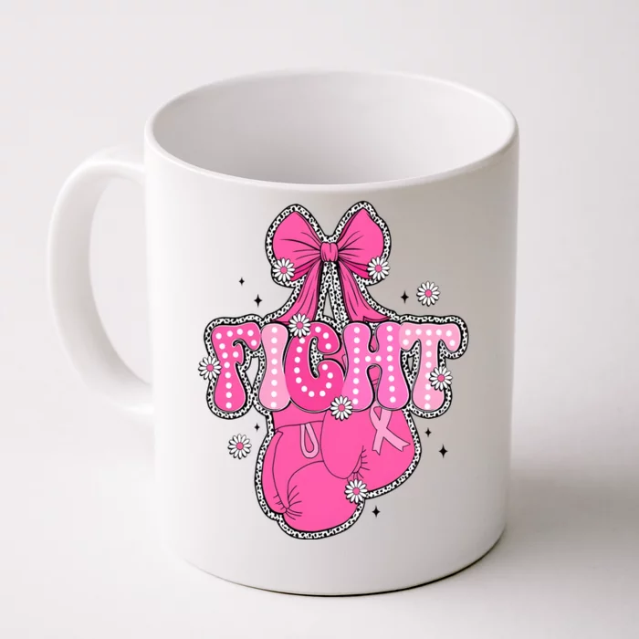 Breast Cancer Awareness Boxing Glove Front & Back Coffee Mug