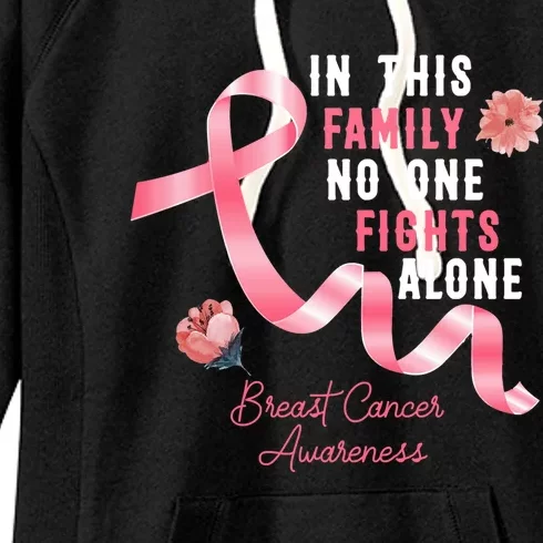 Breast Cancer Awarenes Fight Women's Fleece Hoodie