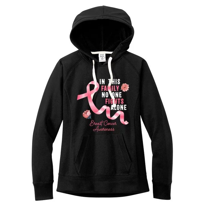 Breast Cancer Awarenes Fight Women's Fleece Hoodie