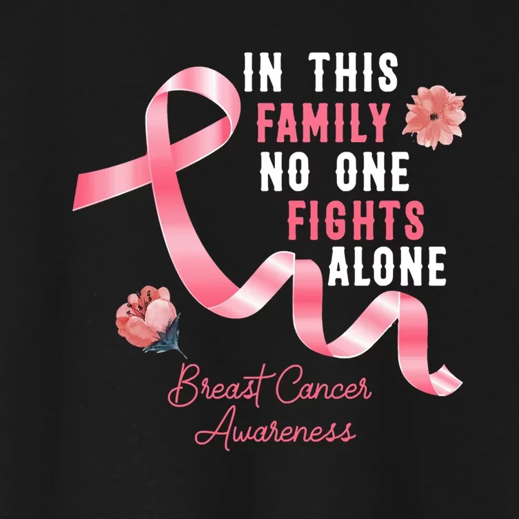 Breast Cancer Awarenes Fight Women's Crop Top Tee