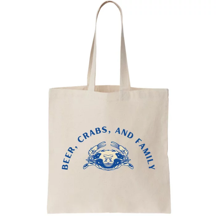 Beer Crabs And Family Tote Bag