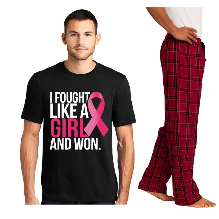 Breast Cancer Awareness I Fought Like A Girl And Won Pajama Set