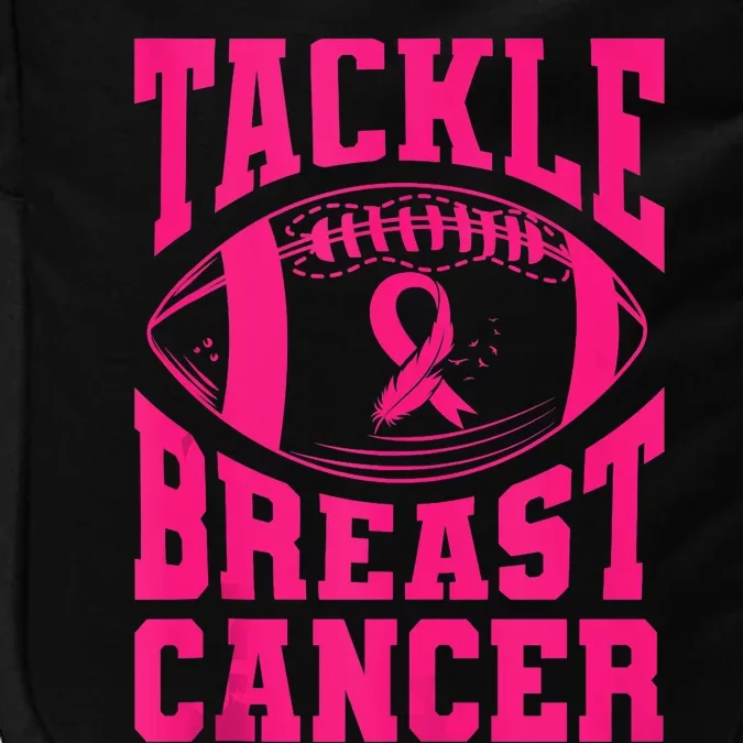 Breast Cancer Awareness Football Ribbon Tackle Breast Cancer Impact Tech Backpack