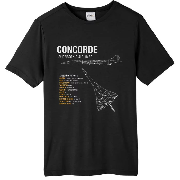 British Concorde Airliner ChromaSoft Performance T-Shirt