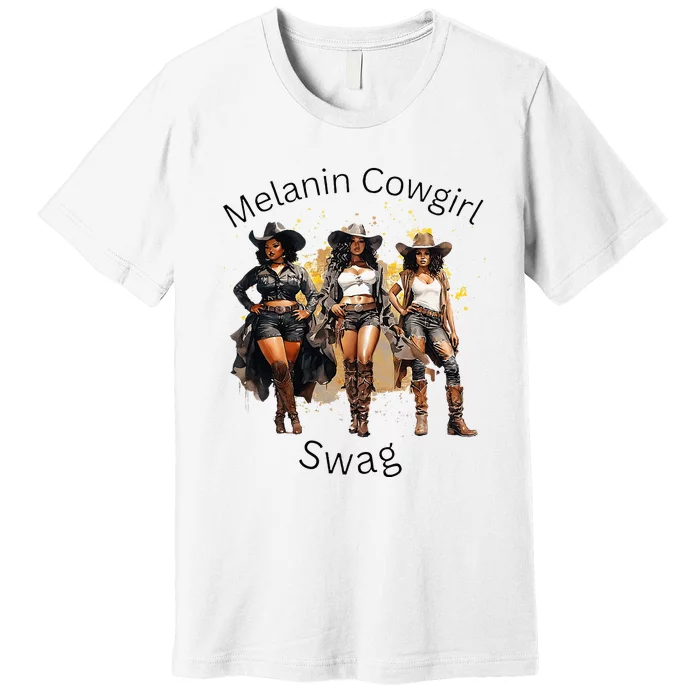 Black Cowgirls African American Texas Girl Premium T-Shirt