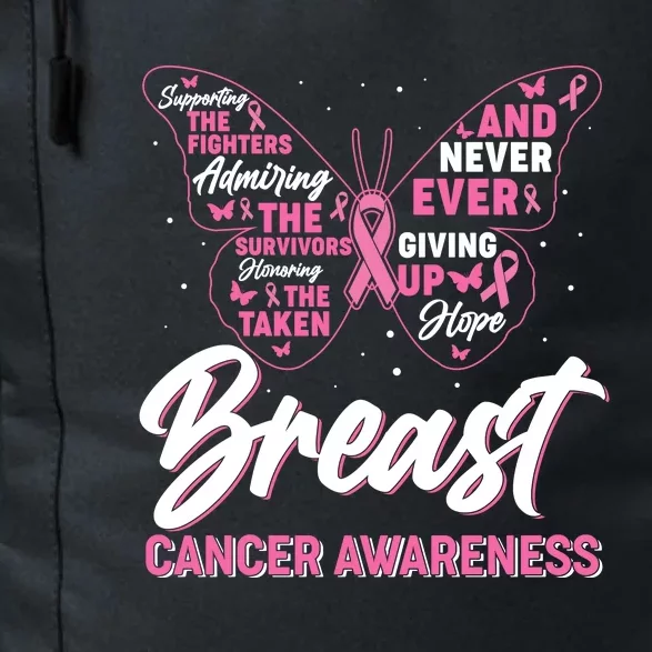 Breast Cancer Awareness Butterfly Daily Commute Backpack