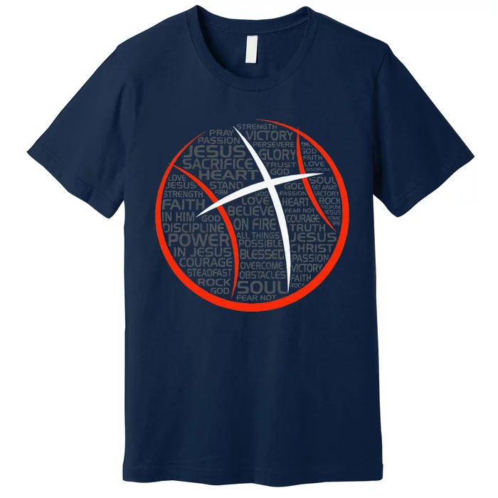 Basketball Christian Athlete Jesus Premium T-Shirt