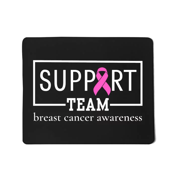 Breast Cancer Awareness Support Team Mousepad