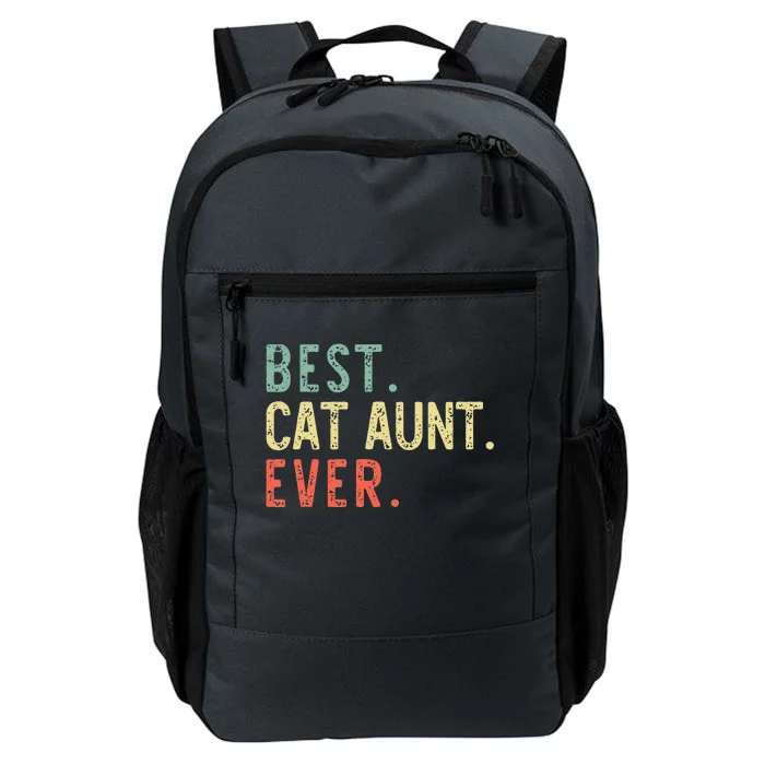 Best Cat Aunt Ever Cool Funny Retro Vintage Daily Commute Backpack