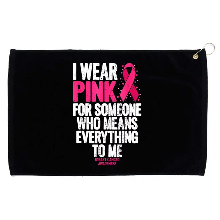 Breast Cancer Awareness For Family Breast Cancer Gift Grommeted Golf Towel