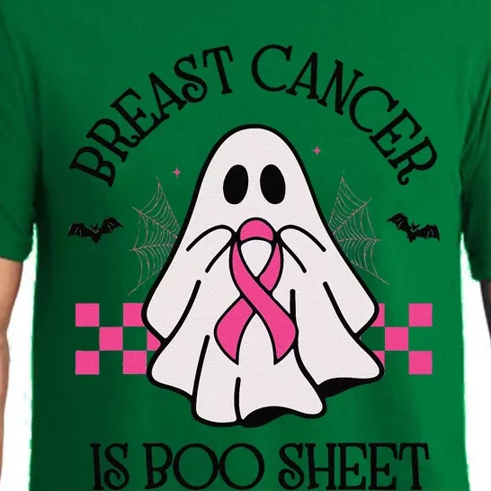 Breast Cancer Awareness Ribbon Boo Sheet Halloween Ghost Pajama Set