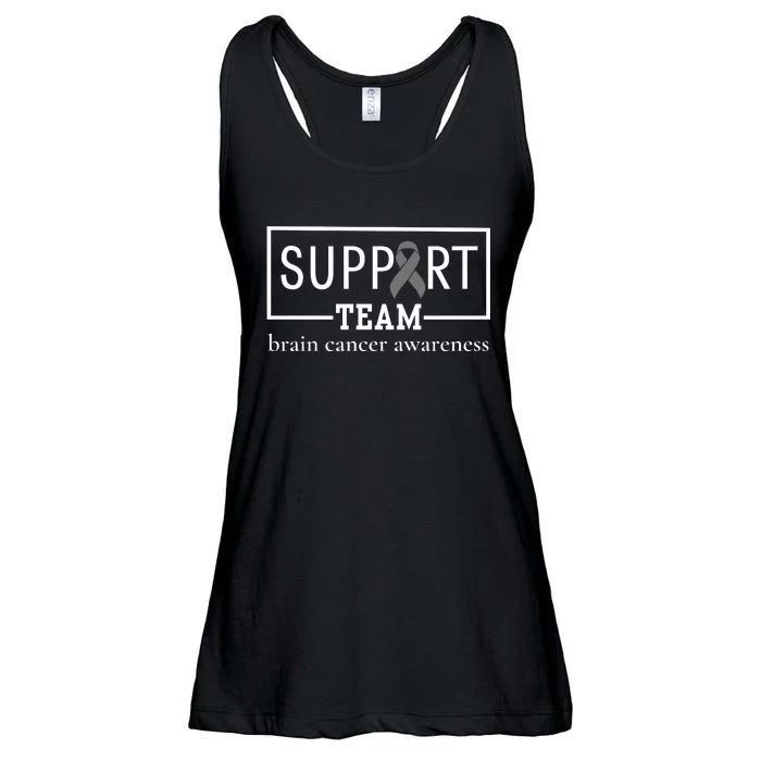 Brain Cancer Awareness Support Team Ladies Essential Flowy Tank