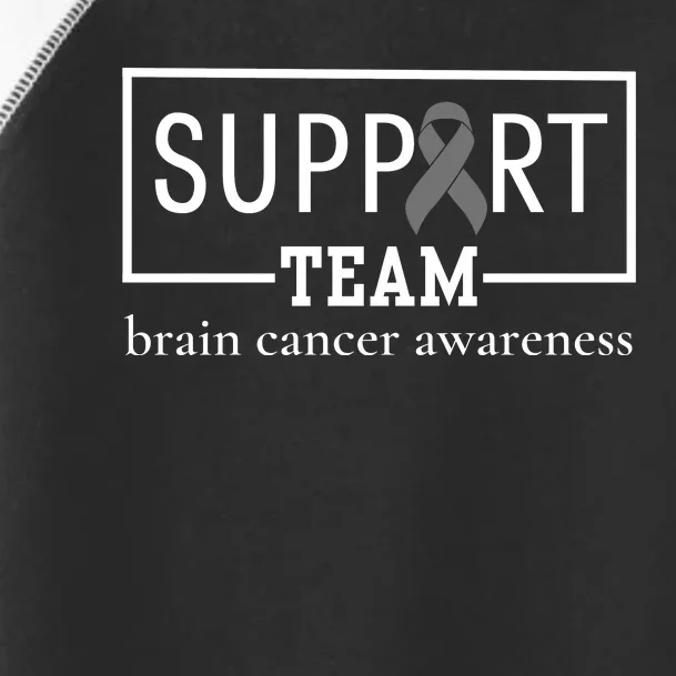 Brain Cancer Awareness Support Team Toddler Fine Jersey T-Shirt