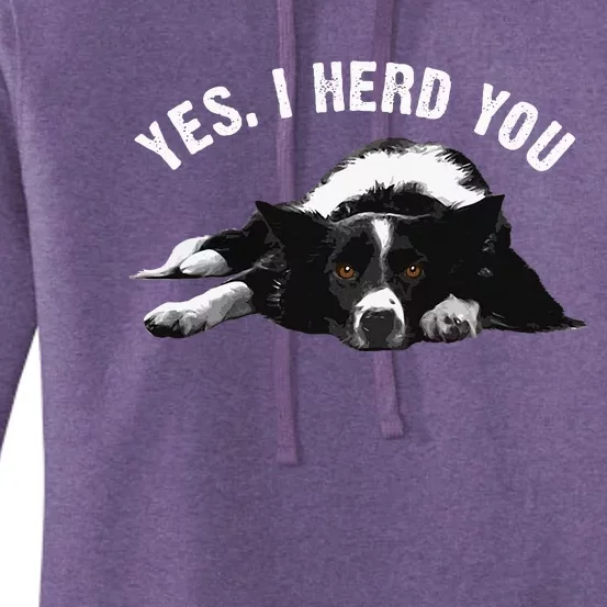 Border Collie Art Puppy Border Collie Lovers Women's Pullover Hoodie