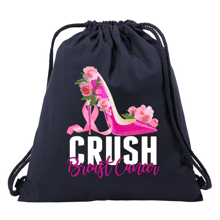 Breast Cancer Awareness Crush Breast Cancer Drawstring Bag