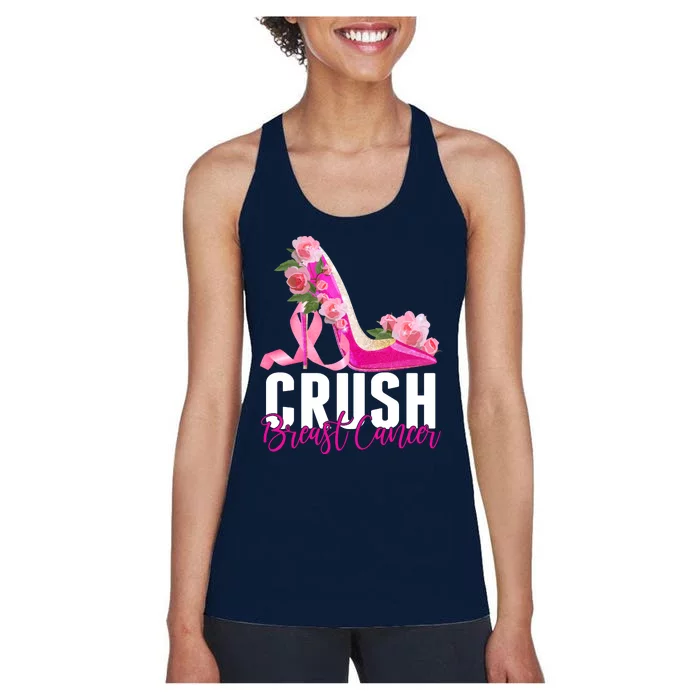 Breast Cancer Awareness Crush Breast Cancer Women's Racerback Tank