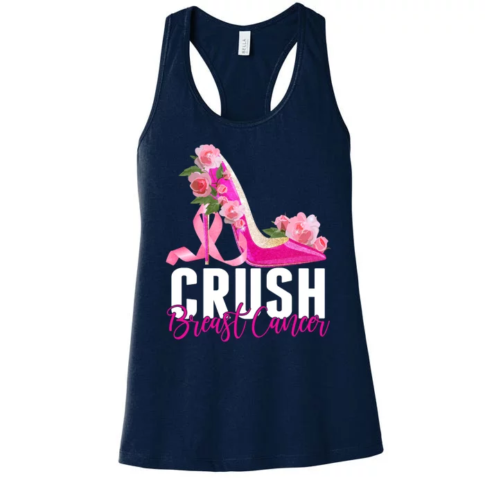 Breast Cancer Awareness Crush Breast Cancer Women's Racerback Tank