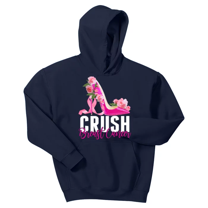 Breast Cancer Awareness Crush Breast Cancer Kids Hoodie