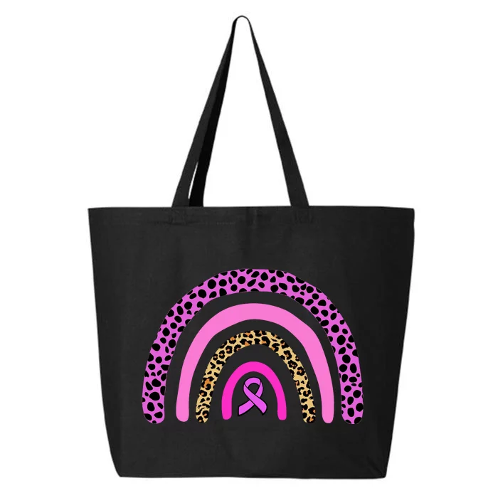 Breast Cancer Awareness Rainbow Leopard Design 25L Jumbo Tote