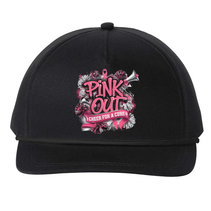 Breast Cancer Awareness Cheer In October Snapback Five-Panel Rope Hat