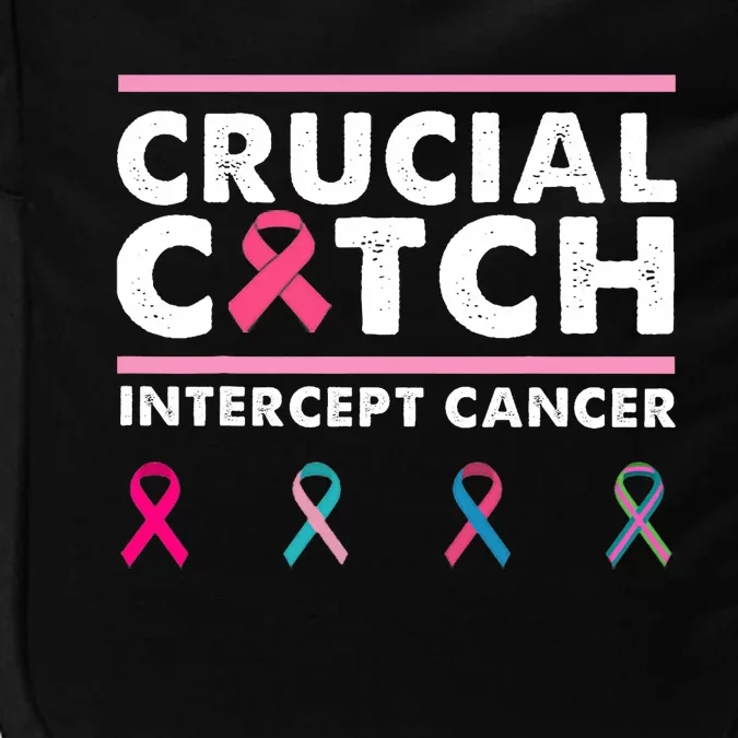 Breast Cancer Awareness Crucial A Catch Intercept Cancer Impact Tech Backpack