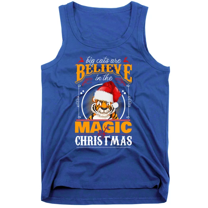 Big Cats Are Believe In The Magic Of Christmas Great Gift Tank Top